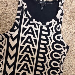 Marc Jacobs Monochrome Graphic Tank Top